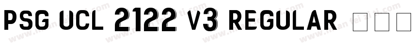 PSG UCL 2122 V3 Regular字体转换